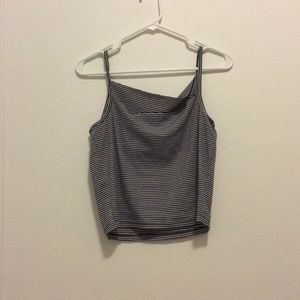 Stripped cropped tank top